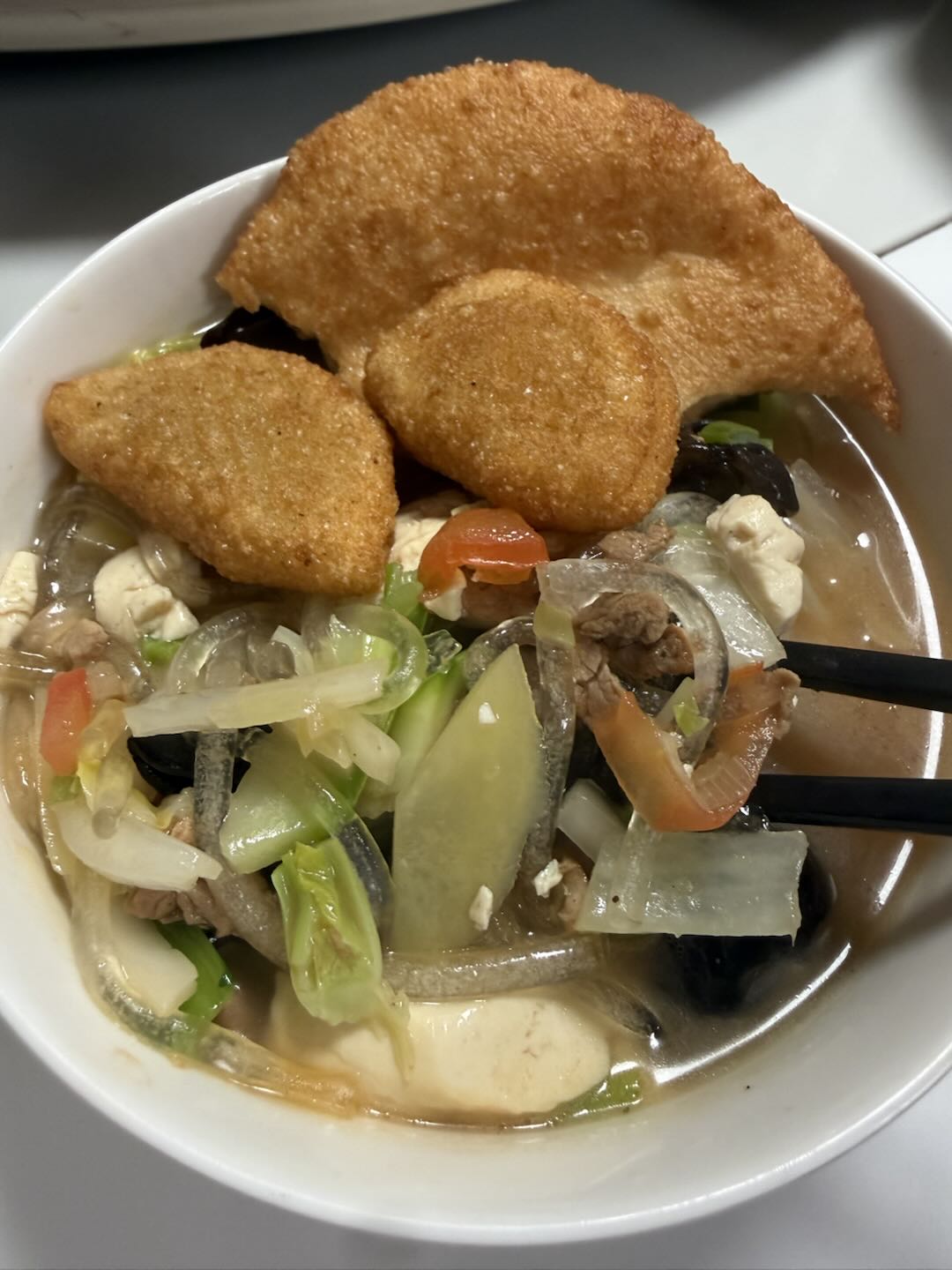 孔总农历生日，老妈做的炸糕和熬菜